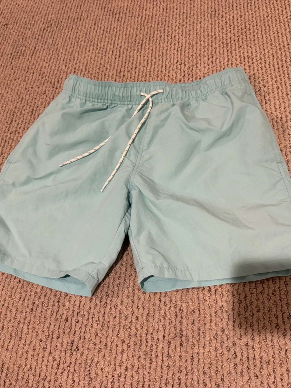 Men's Light Blue Drawstring Swim Shorts size medium